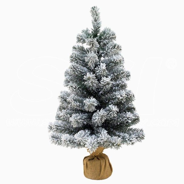 Árbol de Navidad Pinetto Nevado 60 cm Pequeño y muy bello y realista