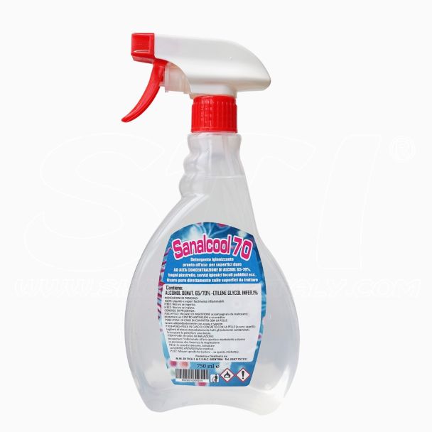 STI Spray Higienizante para superficies 750ml Sanalcol alcohólico al 70%