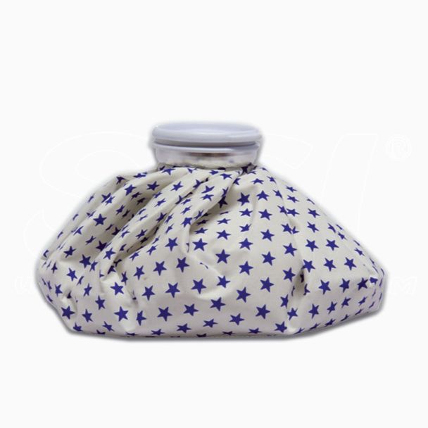 Bolsa Porta Hielo Capacidad 2 LT Tejido Sintético Color Lunares Azules