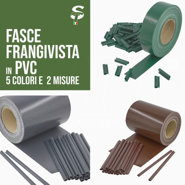 Fascia frangivista in PVC Varie Misure e Vari Colori rete recinzione oscurante privacy giardino UV resistant