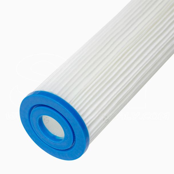 Filtro 20” 2.5” Pleated 50 Micron Cartuccia Pieghettata Filtraggio Acqua