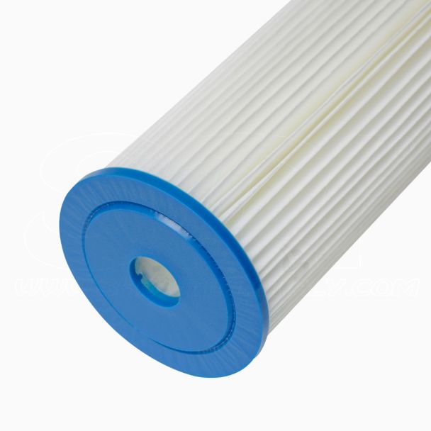 Filtro 10” 4.5” Jumbo Pleated 50 Micron Big Cartuccia Pieghettata Filtraggio Acqua