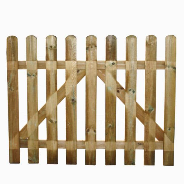 Puerta para valla terraza empalizada de madera impregnada 80x100 cm Europa