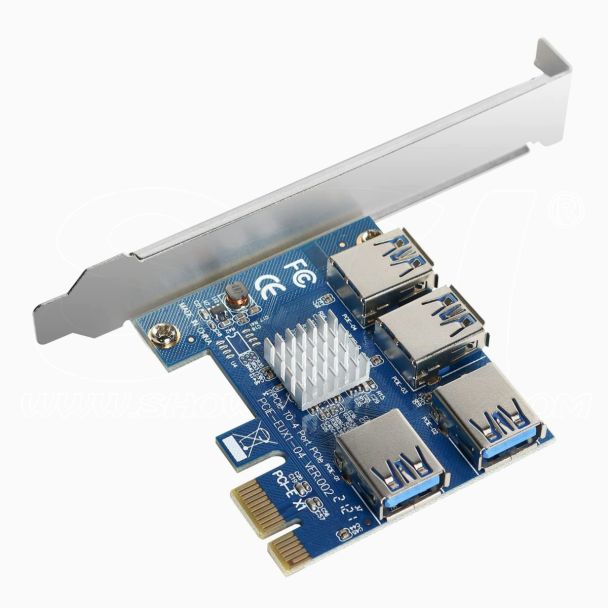 Divisor de Riser de 4 puertos USB
