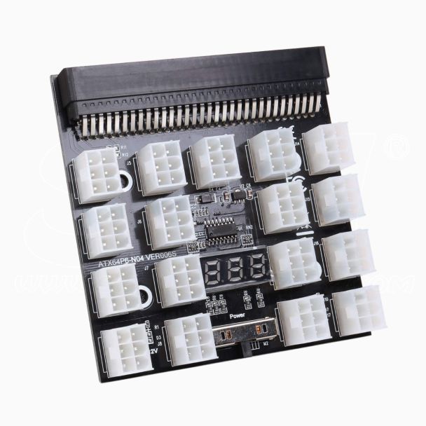 Placa de Expansión 17 Puertos 6 Pines para Fuente de Alimentación HP máximo 1200W totales