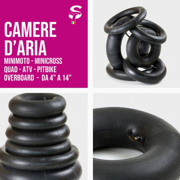 Cámaras de Aire Minimoto Minicross Quad ATV Pitbike Overboard de 4”a 14” Cámara