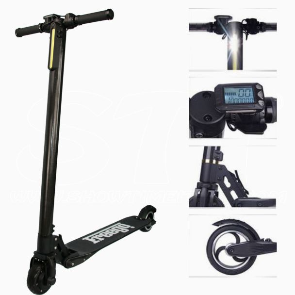 Scooter eléctrico de aluminio 250W LED Mono ITS carbono de calidad mirada 25 kmh