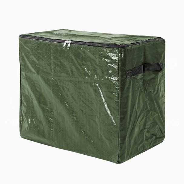 Bolsa para decoraciones navideñas en PE con asas y cremallera 46x25x38 navidad