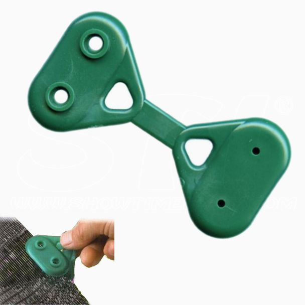 Gancho Red de Sombra Tela Verde Jardín Bloqueador de Sol Privacidad 100 PZ