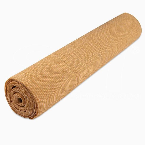 Red de Sombreado Ultra Tela Sombra 99% Parasol Privacidad 50mt 300 Gr beige