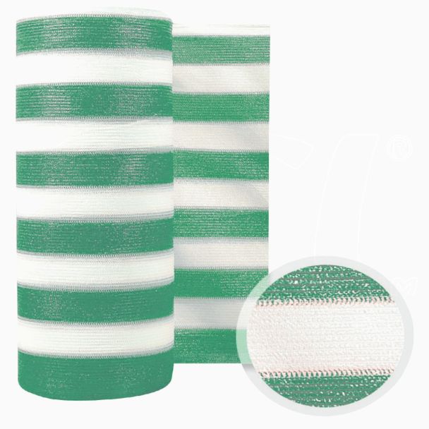 STI Rete Telo Ombreggiante Frangisole Frangivista 85gr schermatura 90%  Barrè Bianco/Verde Alt.100cm x Lungh.50mt