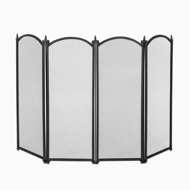 Pantalla para chispas 4 Paneles Elegante 95x62