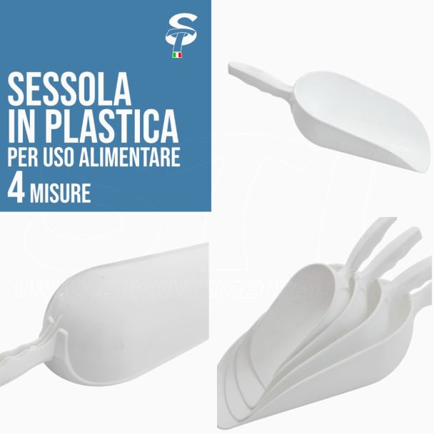 Cuchara de Plástico Sassola para Uso Alimentario Varias Medidas STI