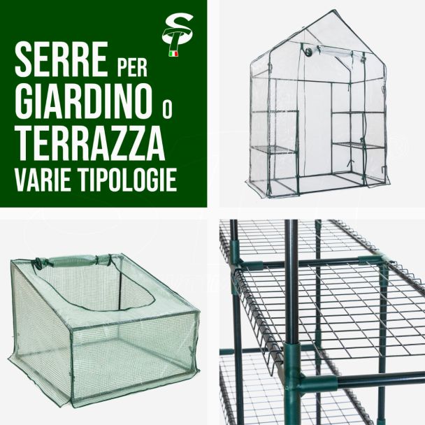 Invernaderos de jardín para el cultivo de plantas domésticas varias medidas metal y PVC
