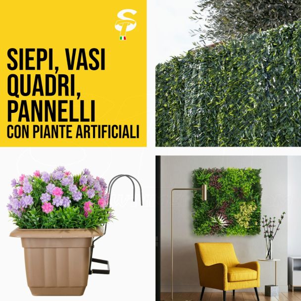 Hedge ornamentale artificial en rollos o losetas más de 20 tipos Top