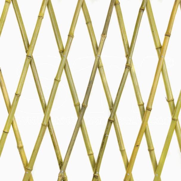 Enrejado Extensible de Bambú Natural para Plantas y Flores