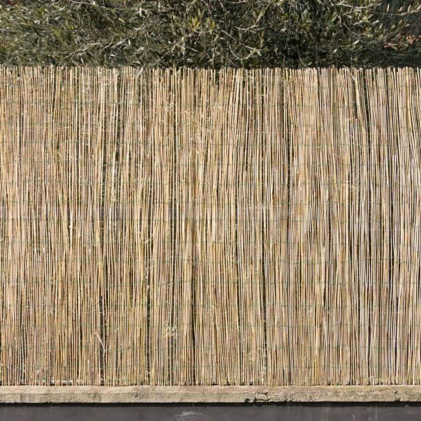 Arella canniccio stuoia cannette rilegate ombra recinzione esterno 100x500cm