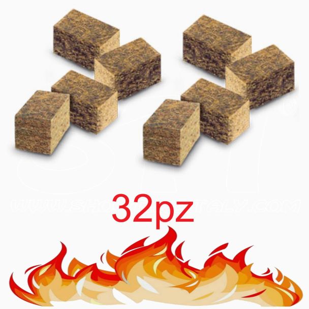 STI Mettez les cubes de feu sans odeur écologique ne pollue pas 32 pièces