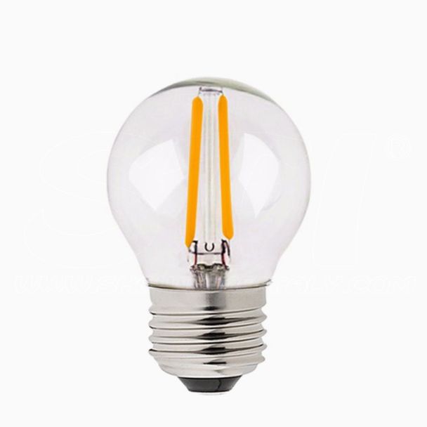 Lampadine LED E27 2W 3000K G45 Sfera Mini Bulbo Vintage 