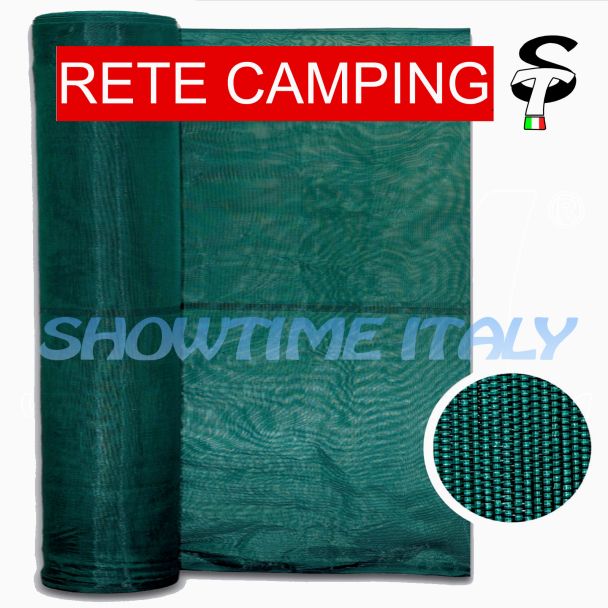 Rete Camping tessuta 90% polipropilene Campeggio Rotolo 50 mt H.200 cm