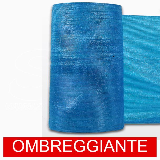 Rete Ombreggiante Ombra Telo Blu Frangisole Frangivista Recinzione H 200cm x50mt
