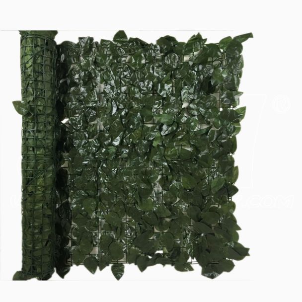 Siepe artificiale ornamentale foglie artificiali di Alloro Lauro su supporto plastica