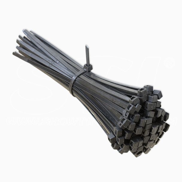 STI Ties Nylon 100pz 300mm x 3.6mm Black Cable clip Cable tie Wiring Garden garage workshop home office car
